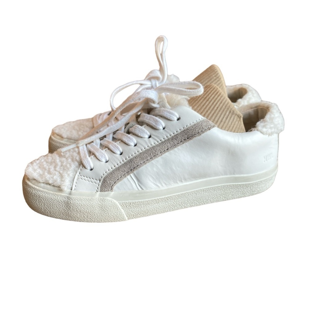 Madewell Sidewalk Low-Top Sneakers in Leather: Sherpa Edition size W5 M3.5 - Picture 4 of 9